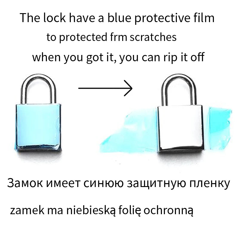 Lock Chain Necklace With A Padlock Pendants For Women