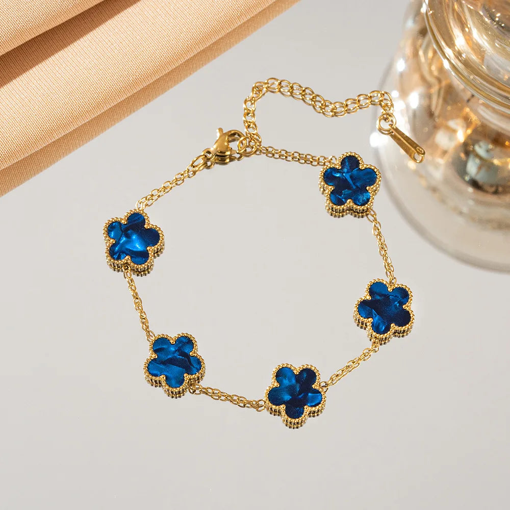 Adjustable Stainless Steel Bracelet for Women Classic Luxury
