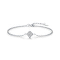 MODIAN 925 Sterling Silver Exquisite Lucky Four Leaf Clover CZ