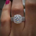 Light luxury classic 925 sterling silver square moissanite
