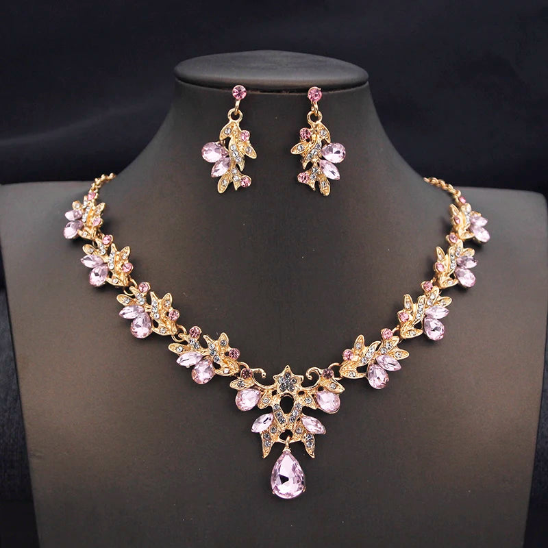 Fashion Necklace for Women Choker Necklace and Earring