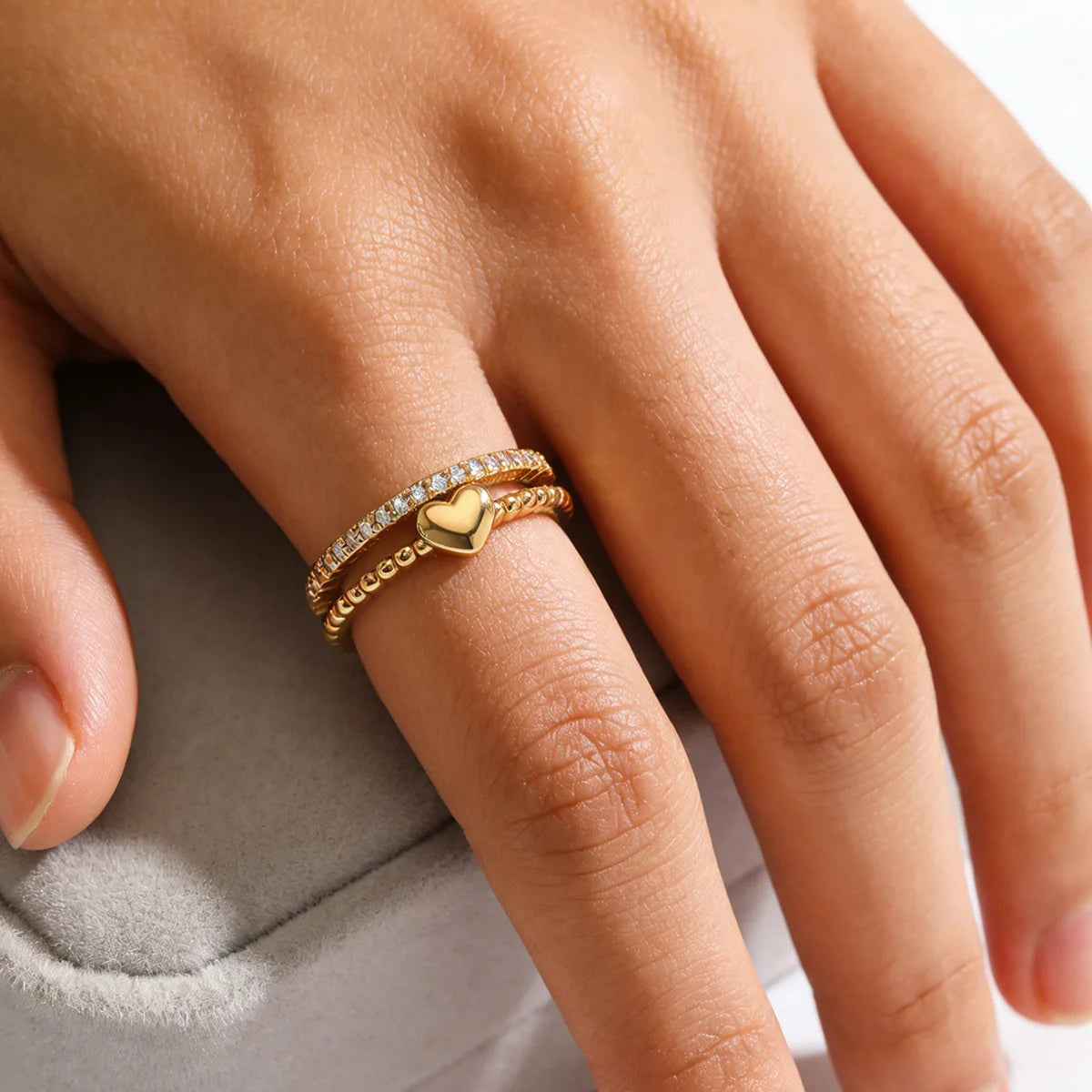 Stainless Steel Heart Rings For Women 2026