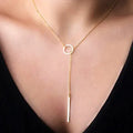 925 Sterling Silver Three-Layer Round Necklace