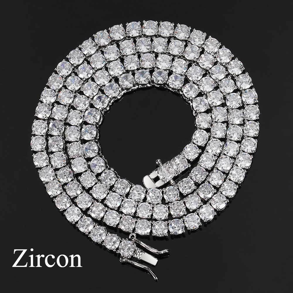 New D Color Moissanite Tennis Necklace 925