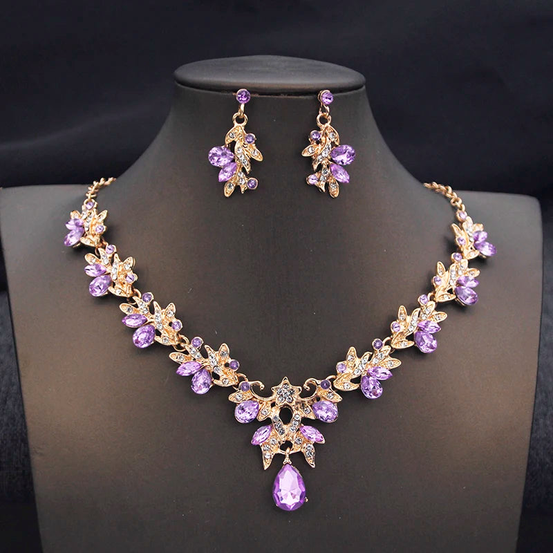 Fashion Necklace for Women Choker Necklace and Earring