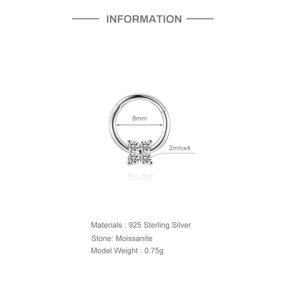 Aide Moissanite Diamond Stud Earrings for Women Orginal 925