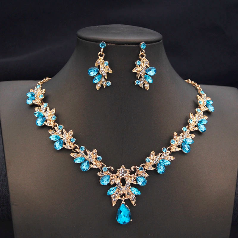 Fashion Necklace for Women Choker Necklace and Earring