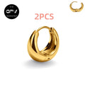 2PCS 316L Medical Stainless Steel Earrings With A Niche Design