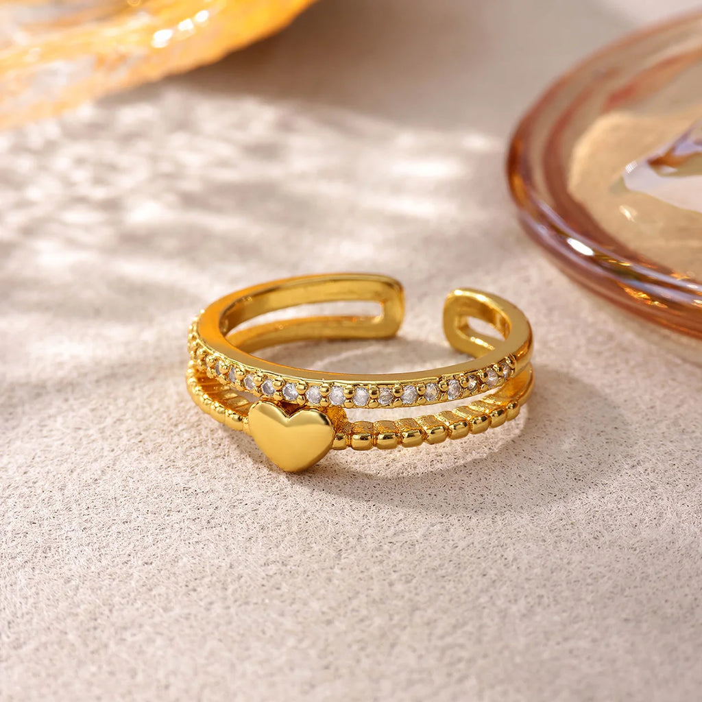 Stainless Steel Heart Rings For Women 2026