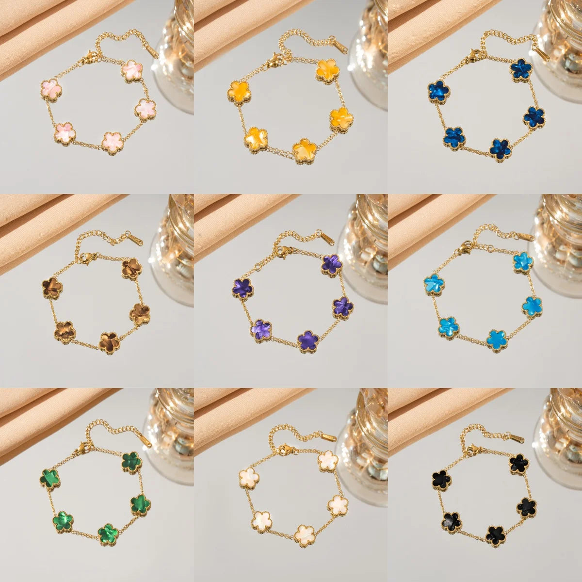 Adjustable Stainless Steel Bracelet for Women Classic Luxury