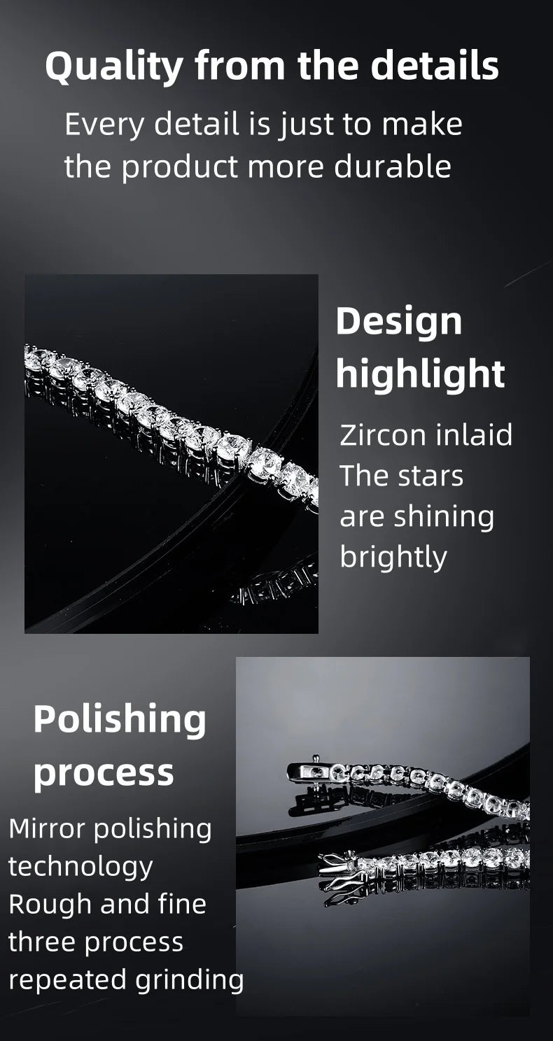 Factory price 925 silver plated 18K gold 4A grade Zircon