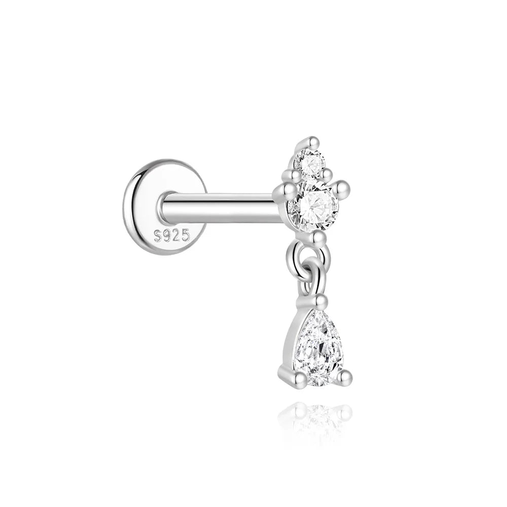 Aide Moissanite Diamond Stud Earrings for Women Orginal 925