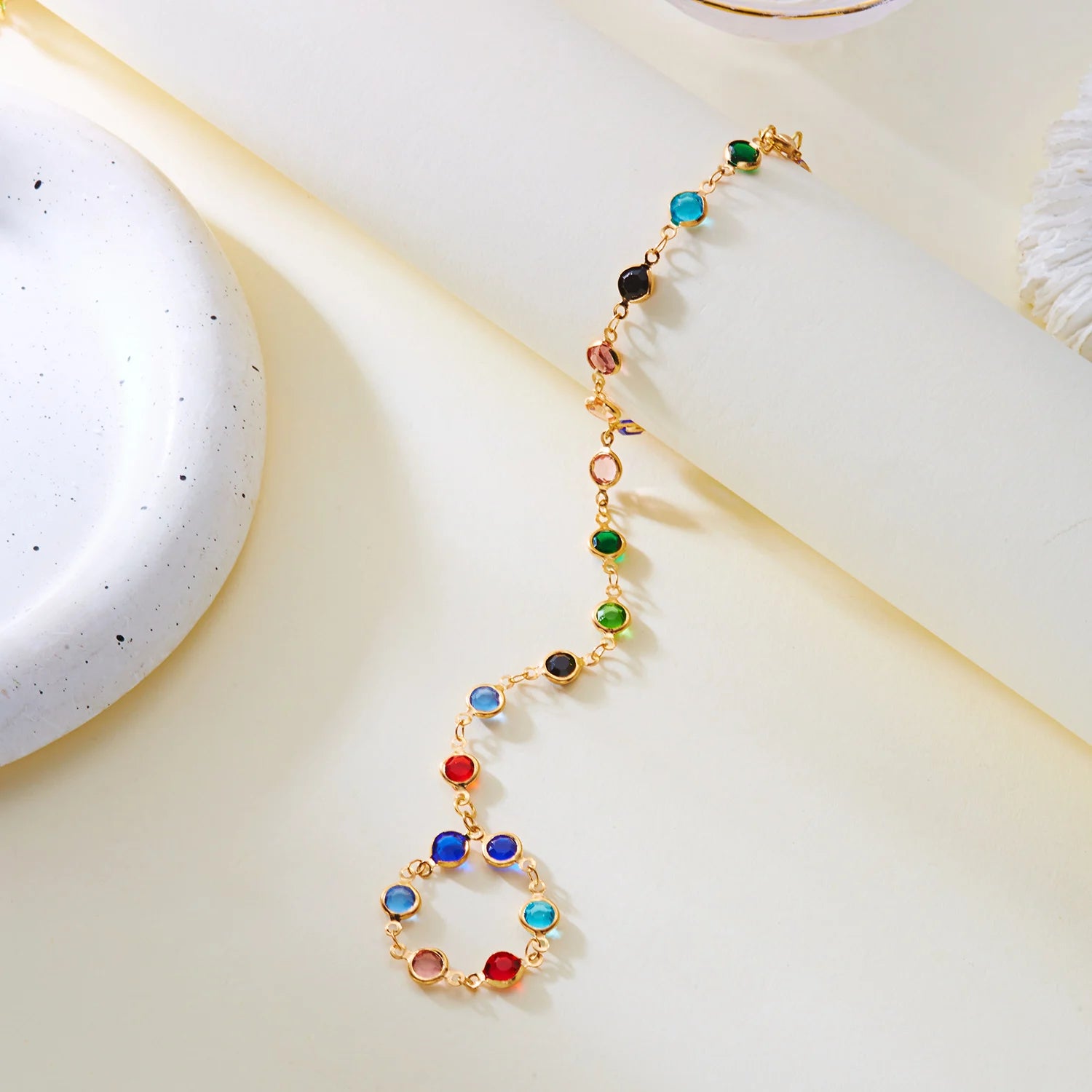 Minimalist Love Heart Imitation Pearl Colorful Rhinestone