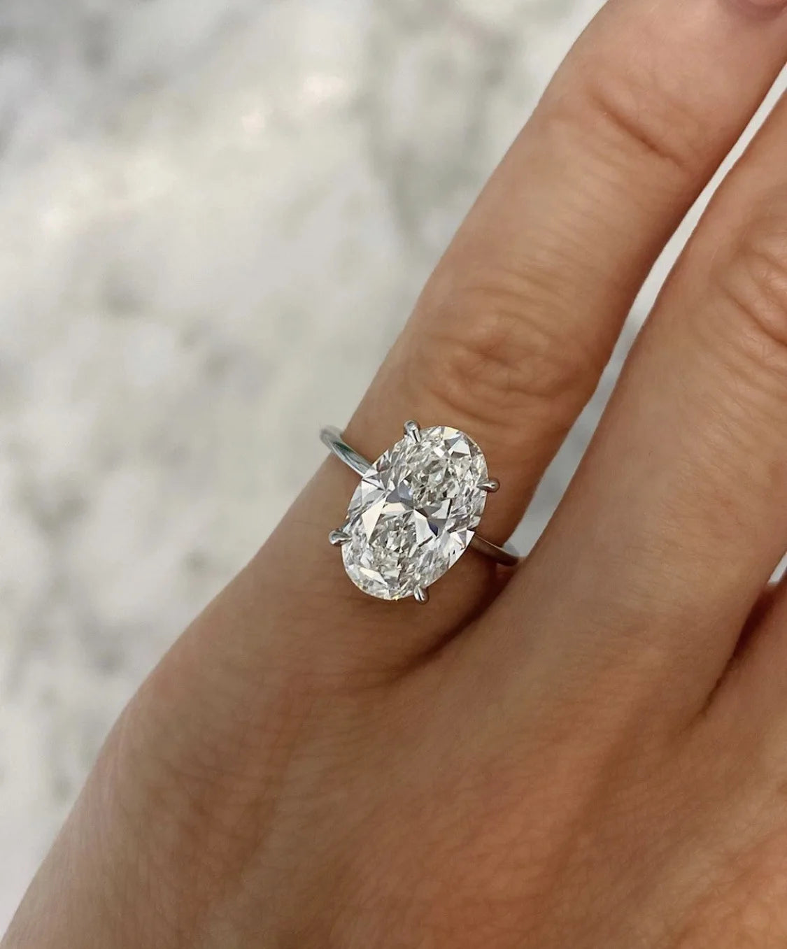 Hot Selling Gold Plated Rings For Women Oval Cubic Zirconia