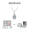 MODIAN 6 Styles D Color Geometric Moissanite Necklaces 925