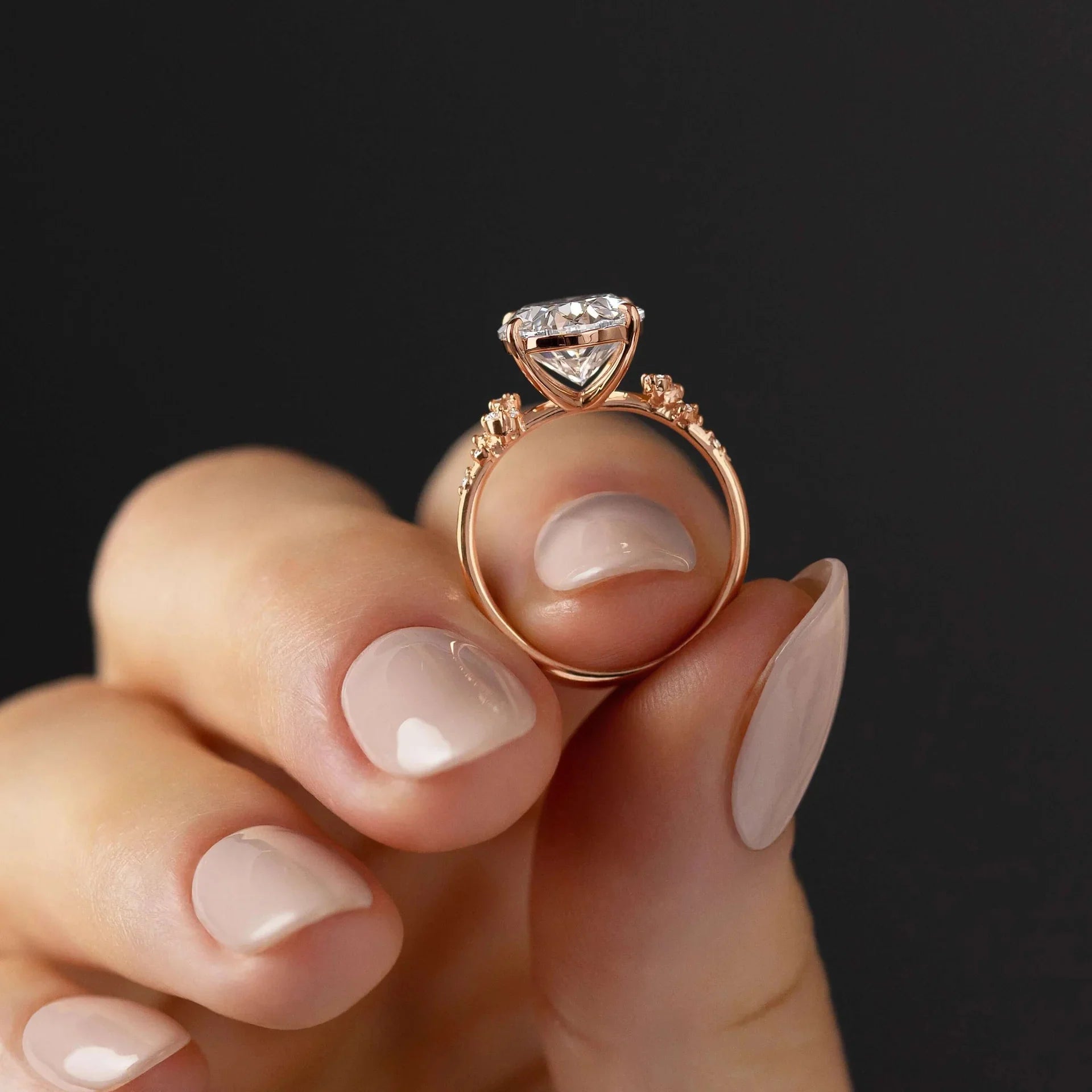 1ct 2ct 3ct Moissanite Gold Plated Oval Cut 925